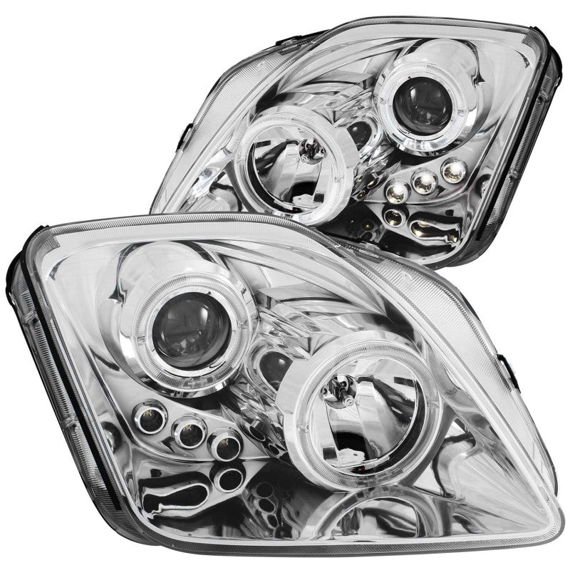 ANZO 1997-2001 Honda Prelude Projector Headlights w/ Halo Chrome w/ LED ANZO ANZ121342