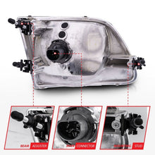 Load image into Gallery viewer, ANZO 1997-2003 Ford F-150 Crystal Headlights Chrome ANZO ANZ111030