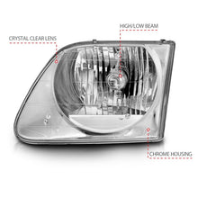 Load image into Gallery viewer, ANZO 1997-2003 Ford F-150 Crystal Headlights Chrome ANZO ANZ111030