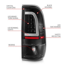 Load image into Gallery viewer, ANZO 1997-2003 Ford F-150 LED Tail Lights w/ Light Bar Black Housing Clear Lens ANZO ANZ311377