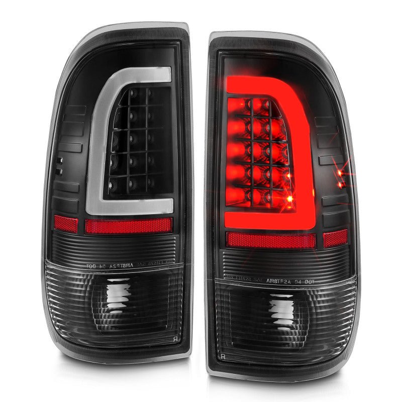 ANZO 1997-2003 Ford F-150 LED Tail Lights w/ Light Bar Black Housing Clear Lens ANZO ANZ311377