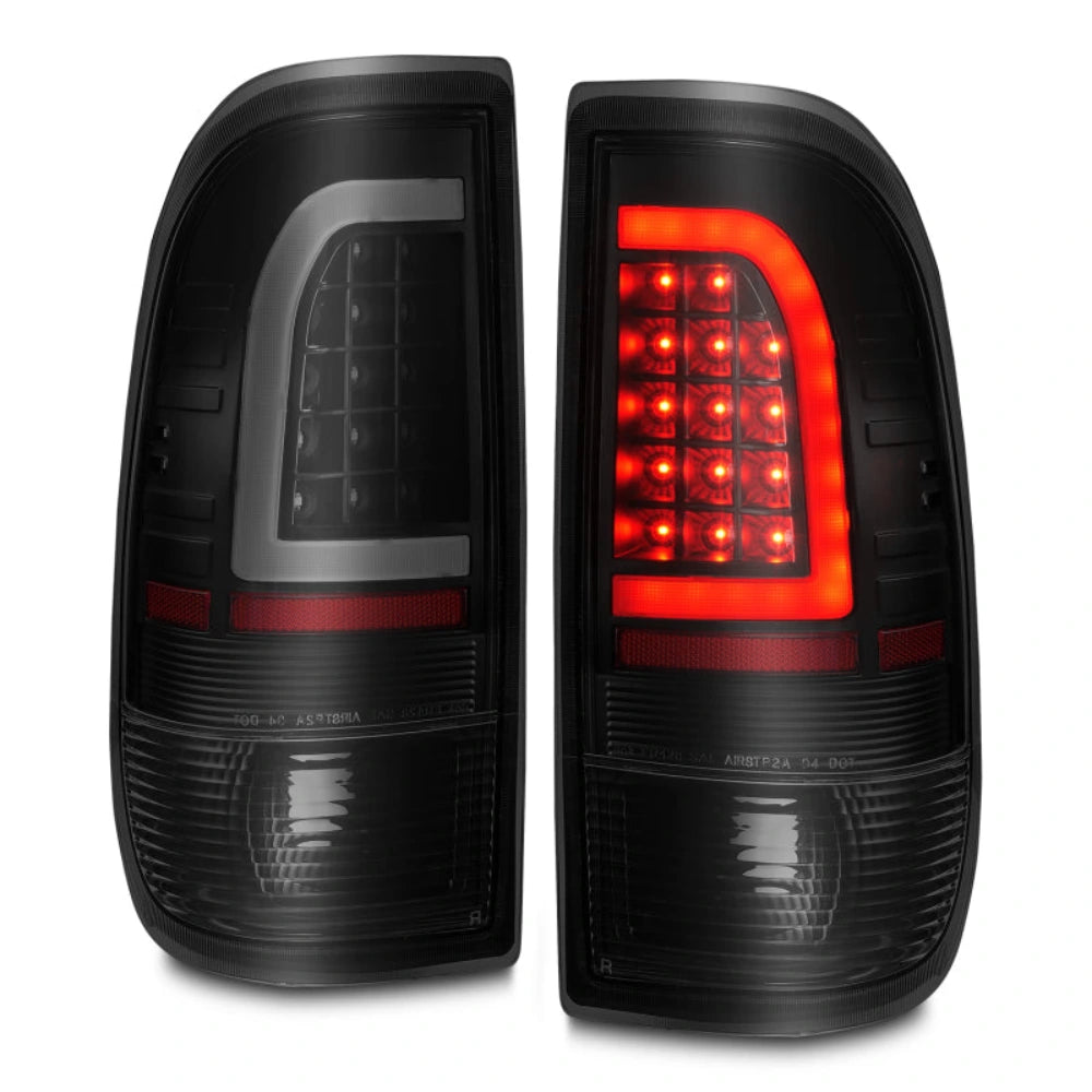 ANZO 1997-2003 Ford F-150 LED Tail Lights w/ Light Bar Black Housing Smoke Lens ANZO ANZ311378