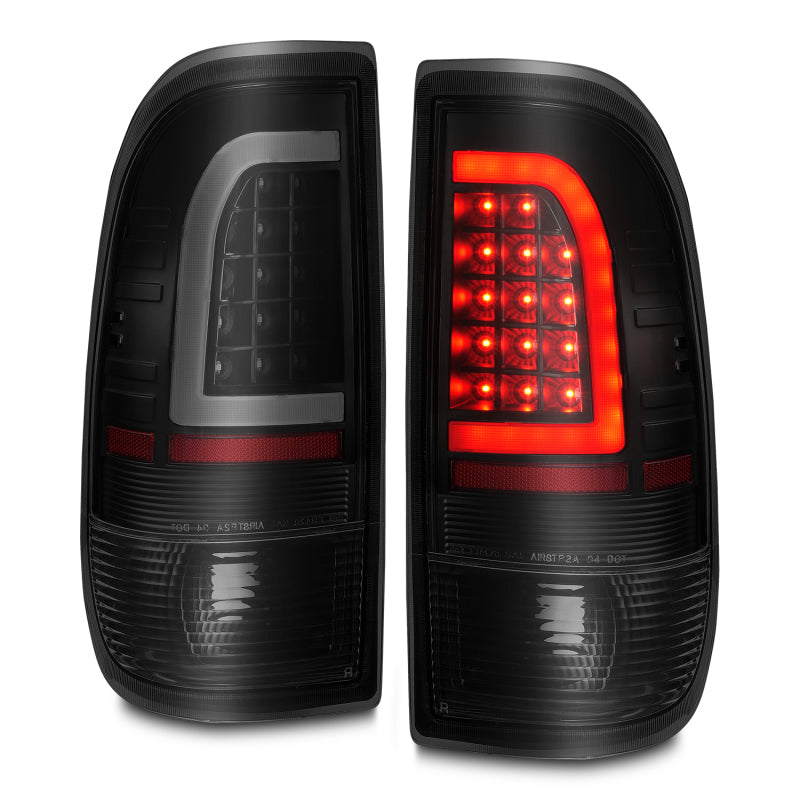 ANZO 1997-2003 Ford F-150 LED Tail Lights w/ Light Bar Black Housing Smoke Lens ANZO ANZ311378