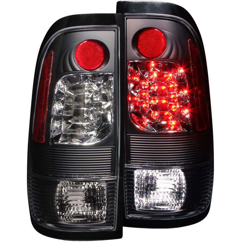 ANZO 1997-2003 Ford F-150 LED Taillights Black - Black Ops Auto Works