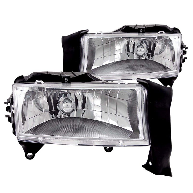 ANZO 1997-2004 Dodge Dakota Crystal Headlights Chrome ANZO ANZ111021