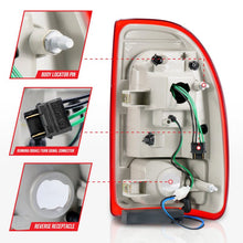 Load image into Gallery viewer, ANZO 1997-2004 Dodge Dakota LED Taillights Chrome Housing Red Lens Pair ANZO ANZ311349