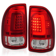 Load image into Gallery viewer, ANZO 1997-2004 Dodge Dakota LED Taillights Chrome Housing Red Lens Pair ANZO ANZ311349