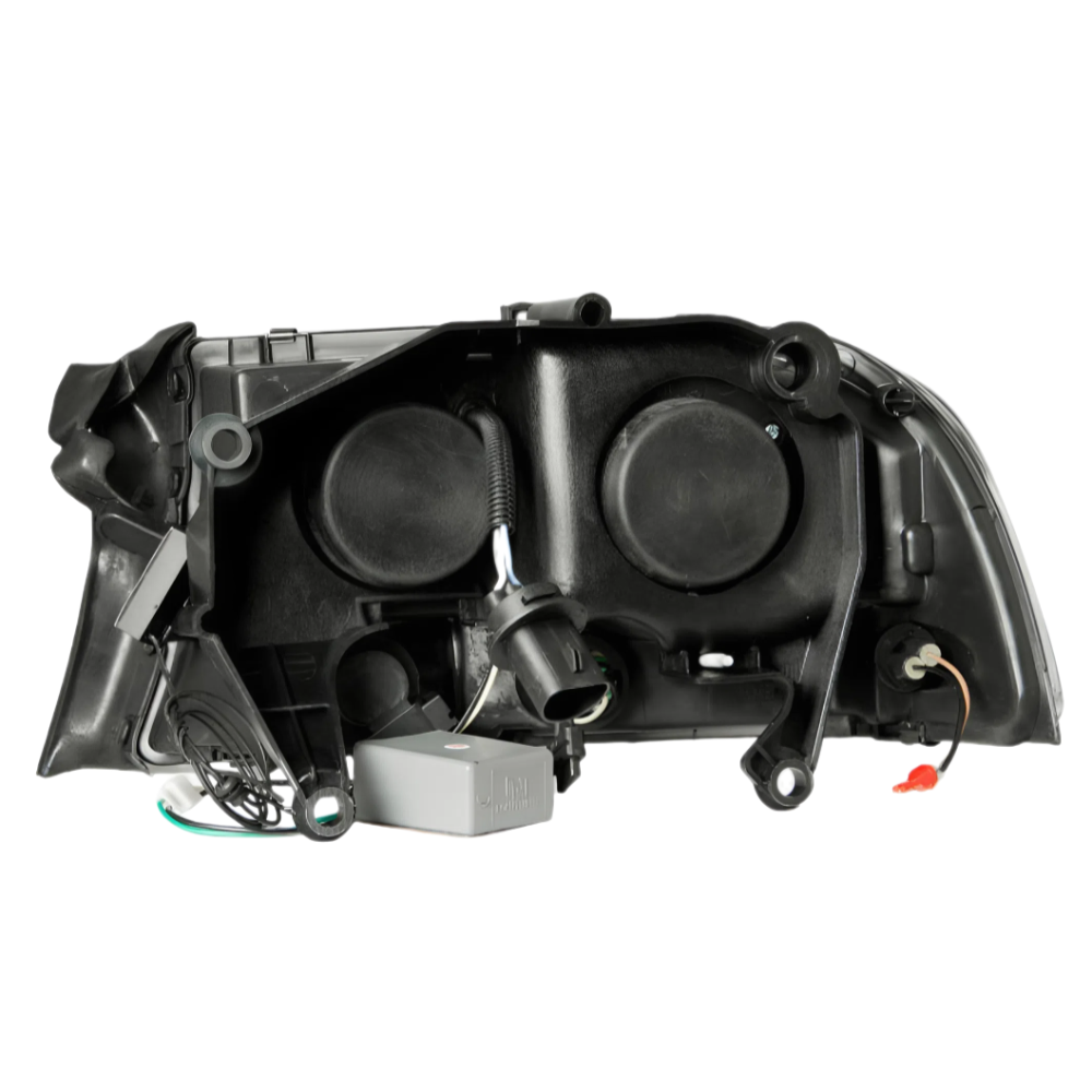 ANZO 1997-2004 Dodge Dakota Projector Headlights w/ Halo Black 1 pc ANZO ANZ111194
