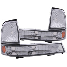 Load image into Gallery viewer, ANZO 1998-2000 Ford Ranger Euro Parking Lights Chrome w/ Amber Reflector ANZO ANZ511003