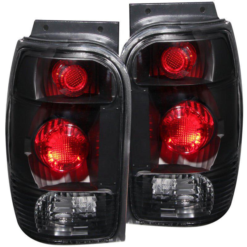 ANZO 1998-2001 Ford Explorer Taillights Black ANZO ANZ211084