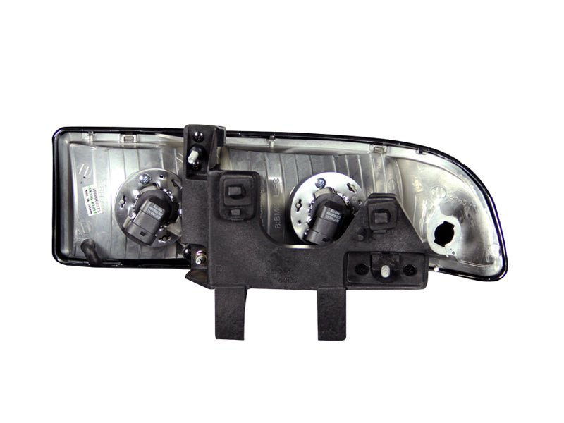 ANZO 1998-2005 Chevrolet S-10 Crystal Headlights Black ANZO ANZ111156