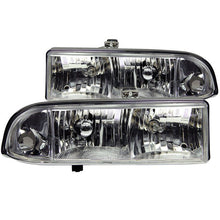 Load image into Gallery viewer, ANZO 1998-2005 Chevrolet S-10 Crystal Headlights Chrome - Black Ops Auto Works