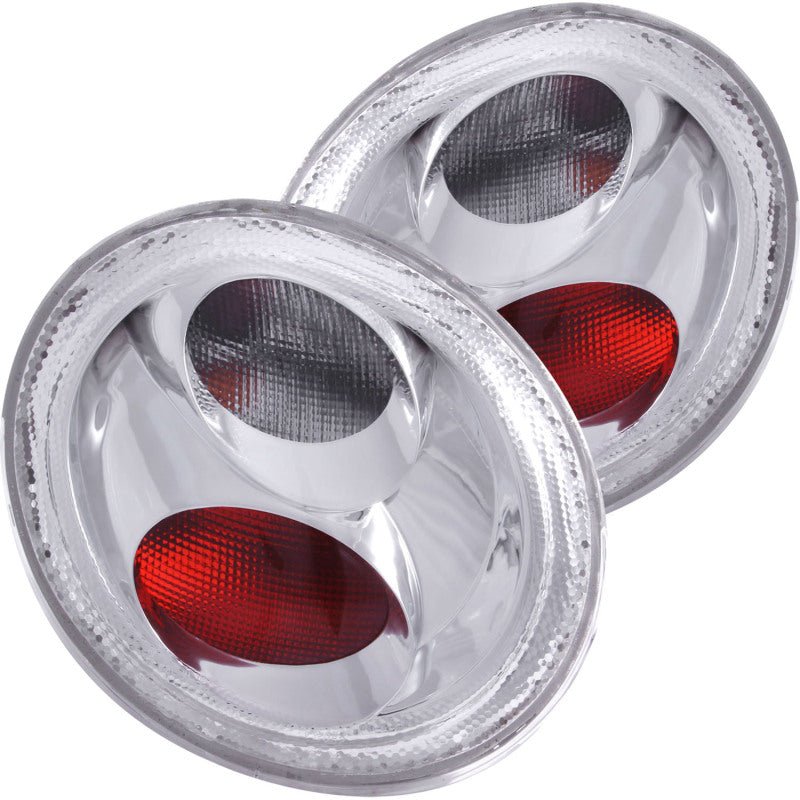ANZO 1998-2005 Volkswagen Beetle Taillights Chrome ANZO ANZ221118