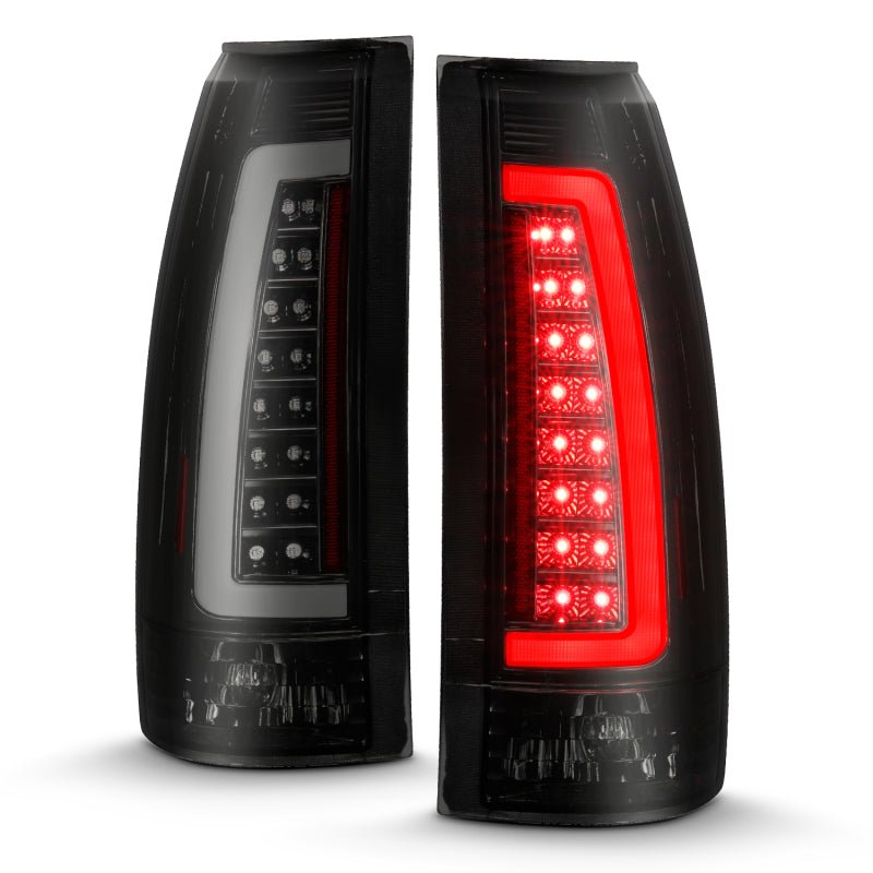 ANZO 1999-2000 Cadillac Escalade LED Taillights Black Housing Smoke Lens Pair ANZO ANZ311345