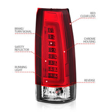 Load image into Gallery viewer, ANZO 1999-2000 Cadillac Escalade LED Taillights Chrome Housing Red/Clear Lens Pair ANZO ANZ311346