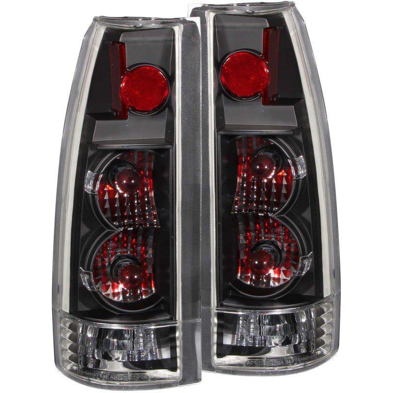 ANZO 1999-2000 Cadillac Escalade Taillights Black - New Gen ANZO ANZ211144