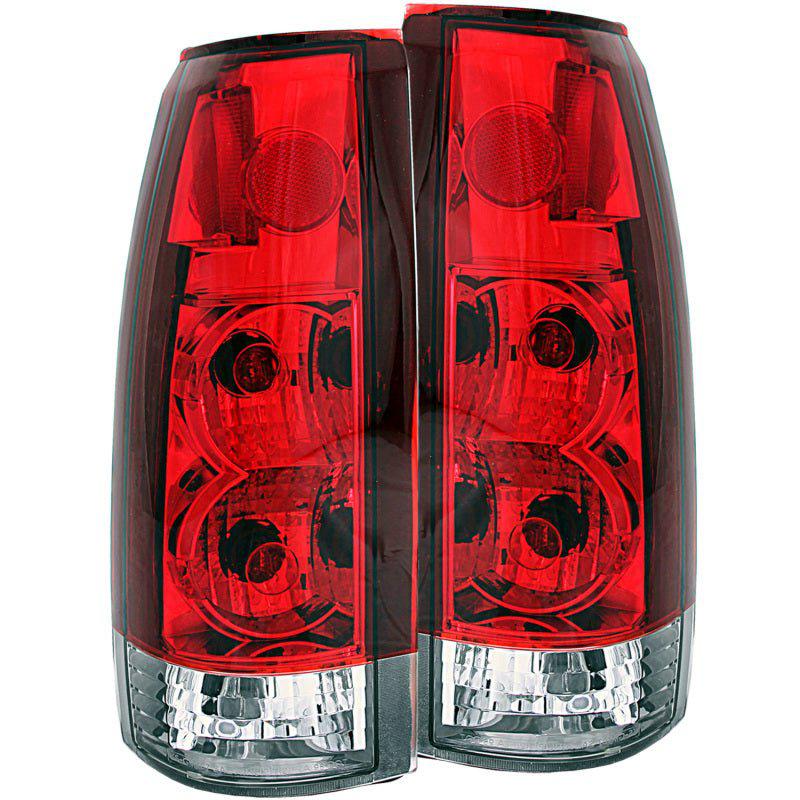 ANZO 1999-2000 Cadillac Escalade Taillights Red/Clear - New Gen - Black Ops Auto Works