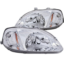 Load image into Gallery viewer, ANZO 1999-2000 Honda Civic Crystal Headlights Chrome ANZO ANZ121179
