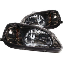 Load image into Gallery viewer, ANZO 1999-2000 Honda Civic Crystal Headlights Gun-Metal Gray ANZO ANZ121234
