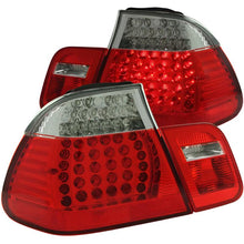 Load image into Gallery viewer, ANZO 1999-2001 BMW 3 Series E46 LED Taillights Red/Clear 4pc ANZO ANZ321004
