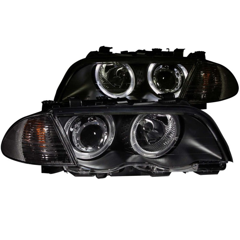 ANZO 1999-2001 BMW 3 Series E46 Projector Headlights w/ Halo Black (CCFL) ANZO ANZ121261