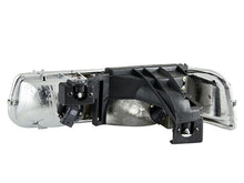 Load image into Gallery viewer, ANZO 1999-2002 Chevrolet Silverado 1500 Crystal Headlights Black ANZO ANZ111155