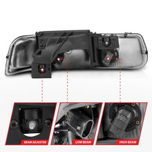Load image into Gallery viewer, ANZO 1999-2002 Chevrolet Silverado 1500 Crystal Headlights Chrome ANZO ANZ111011