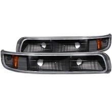 Load image into Gallery viewer, ANZO 1999-2002 Chevrolet Silverado 1500 Euro Parking Lights Black w/ Amber Reflector ANZO ANZ511065