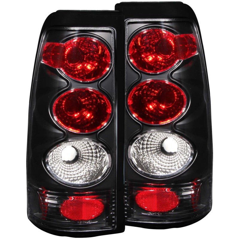 ANZO 1999-2002 Chevrolet Silverado 1500 Taillights Black ANZO ANZ211025