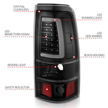 Load image into Gallery viewer, ANZO 1999-2002 Chevy Silverado 1500 LED Taillights Plank Style Black w/Clear Lens ANZO ANZ311330