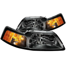 Load image into Gallery viewer, ANZO 1999-2004 Ford Mustang Crystal Headlights Black ANZO ANZ121040