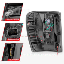Load image into Gallery viewer, ANZO 1999-2004 Jeep Grand Cherokee LED Tail Lights w/ Light Bar Black Housing Smoke Lens ANZO ANZ311395