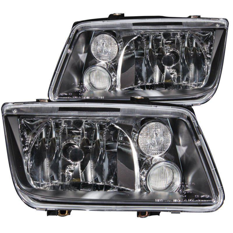 ANZO 1999-2005 Volkswagen Jetta Crystal Headlights Black w/o Bulbs ANZO ANZ121169