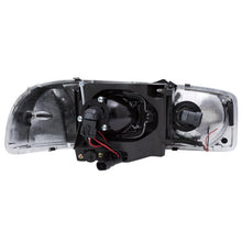 Load image into Gallery viewer, ANZO 1999-2006 Gmc Sierra 1500 Projector Headlights w/ U-Bar Black - Black Ops Auto Works