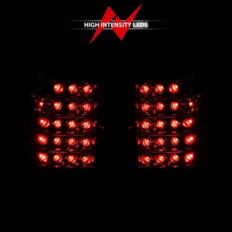ANZO 1999-2007 Chevrolet Silverado 1500 LED Taillights Red/Clear ANZO ANZ311010