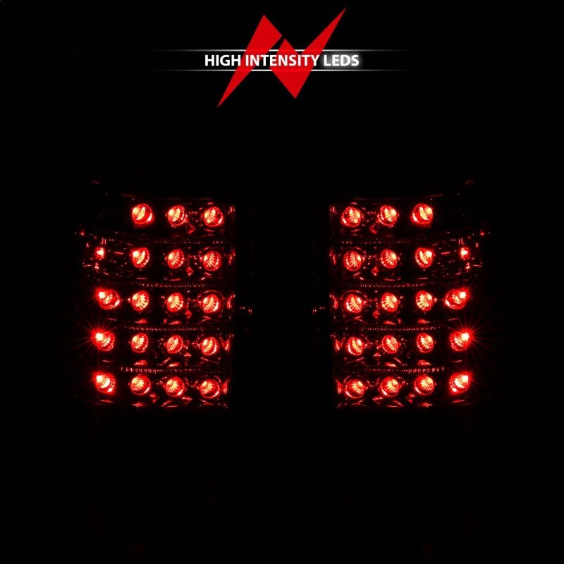 ANZO 1999-2007 Chevrolet Silverado 1500 LED Taillights Red/Clear - Black Ops Auto Works