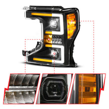Load image into Gallery viewer, ANZO 20-22 Ford Super Duty (Halogen) Z-Series Full LED Proj Headlights SeqSig - Driver Side ONLY ANZO ANZ111620X-L