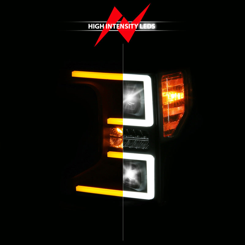 ANZO 20-22 Ford Super Duty (Halogen) Z-Series Full LED Proj Headlights SeqSig - Driver Side ONLY ANZO ANZ111620X-L