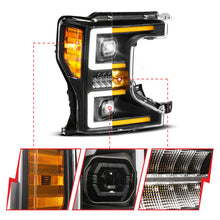 Load image into Gallery viewer, ANZO 20-22 Ford Super Duty (Halogen) Z-Series Full LED Proj Headlights SeqSig - Pass. Side ONLY ANZO ANZ111620X-R