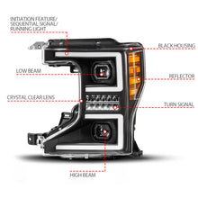 Load image into Gallery viewer, ANZO 20-22 Ford Super Duty (Halogen) Z-Series Full LED Proj Headlights SeqSig - Pass. Side ONLY ANZO ANZ111620X-R