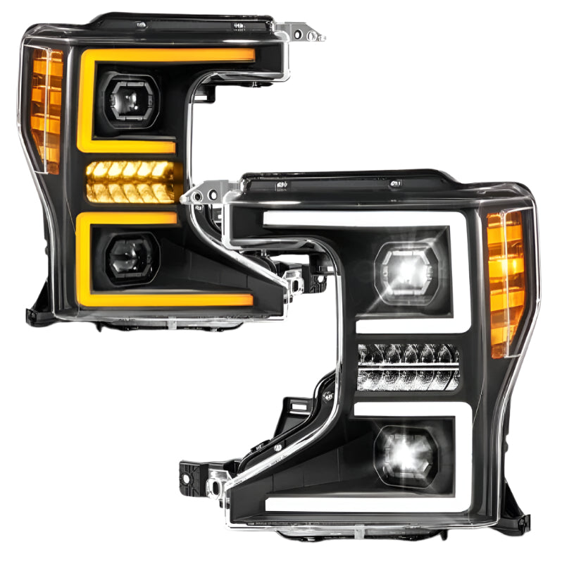 ANZO 20-22 Ford Super Duty (Halogen) Z-Series Full LED Proj Headlights SeqSig - Pass. Side ONLY ANZO ANZ111620X-R