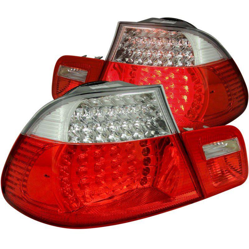 ANZO 2000-2003 BMW 3 Series E46 LED Taillights Red/Clear ANZO ANZ321105
