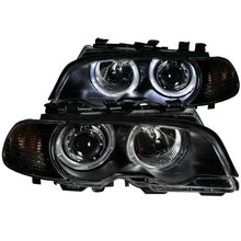 Load image into Gallery viewer, ANZO 2000-2003 BMW 3 Series E46 Projector Headlights w/ Halo Black ANZO ANZ121269