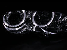 Load image into Gallery viewer, ANZO 2000-2003 BMW 3 Series E46 Projector Headlights w/ Halo Chrome ANZO ANZ121268