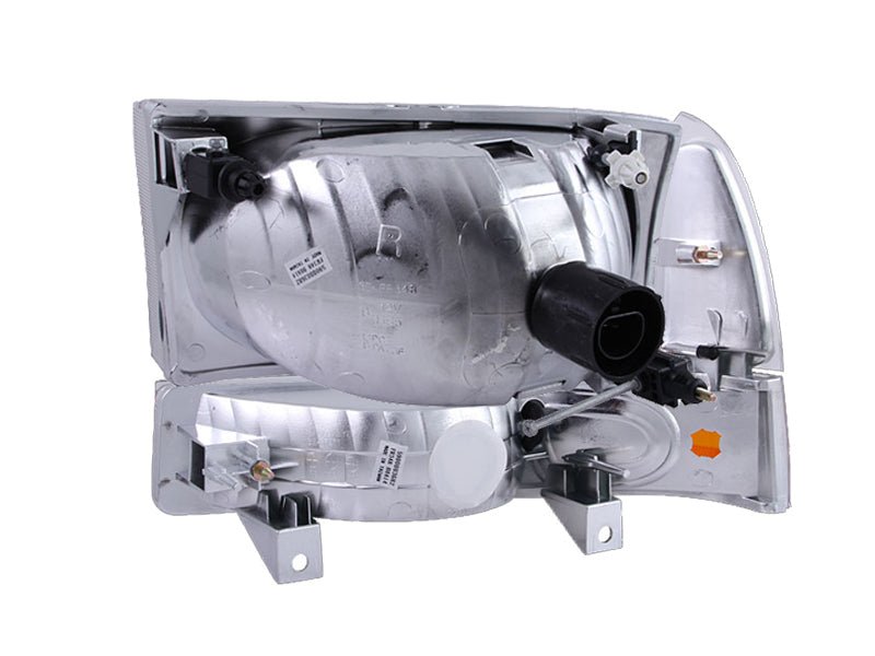 ANZO 2000-2004 Ford Excursion Crystal Headlights Black ANZO ANZ111080