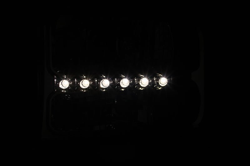 ANZO 2000-2004 Ford Excursion Crystal Headlights Chrome w/ LED 1pc ANZO ANZ111088