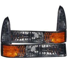 Load image into Gallery viewer, ANZO 2000-2004 Ford Excursion Euro Parking Lights Smoke w/ Amber Reflector ANZO ANZ511041