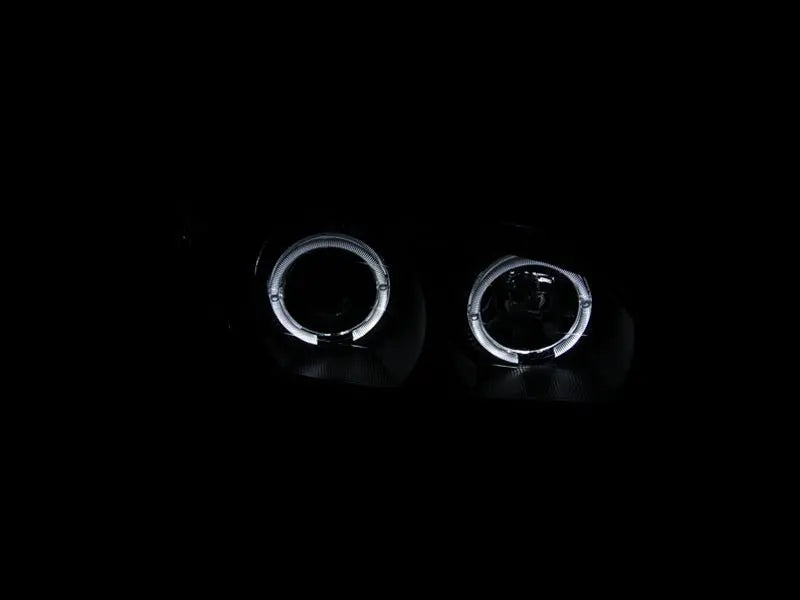 ANZO 2000-2004 Infiniti I30 Projector Headlights w/ Halo Black - Black Ops Auto Works