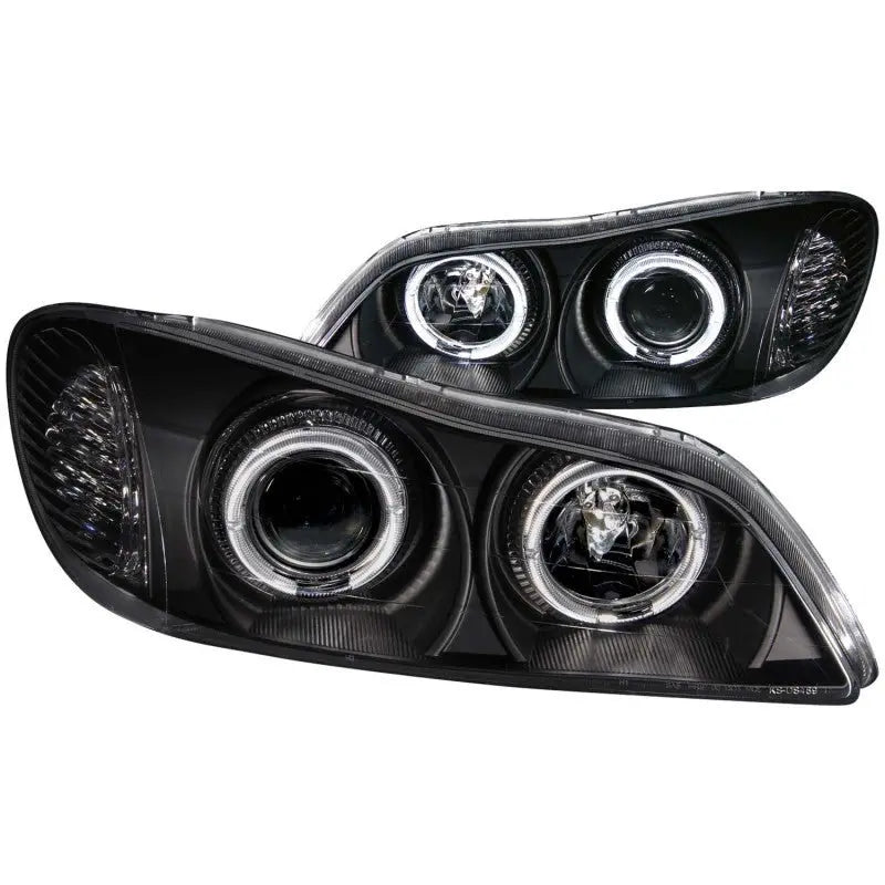 ANZO 2000-2004 Infiniti I30 Projector Headlights w/ Halo Black - Black Ops Auto Works