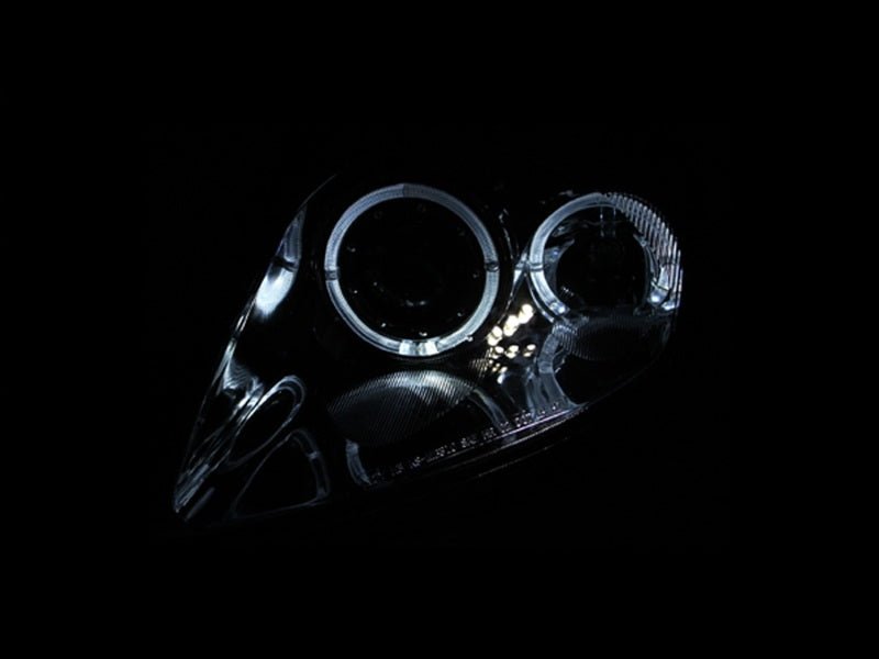 ANZO 2000-2005 Mitsubishi Eclipse Projector Headlights w/ Halo Black ANZO ANZ121332